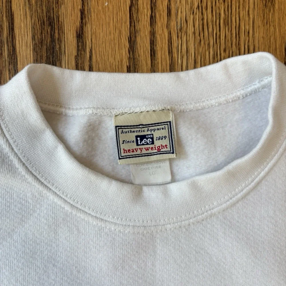 Lee vintage Sweatshirt pPG Americana‎ Sz Large Unisex Cotton Blend - Picture 6 of 11